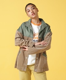 AVIREX(ABbNX)CORDUROY COMBI NYLON BLOUSON/ R[fCRr iCu](u])