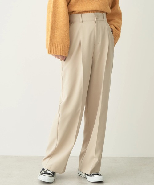 earth music&ecology（アースミュージックアンドエコロジー）の「センタープレスタックパンツ（その他パンツ・レディース・ブルー/ブラック/ライトベージュ/ライトパープル・M/S）」の3枚目の写真