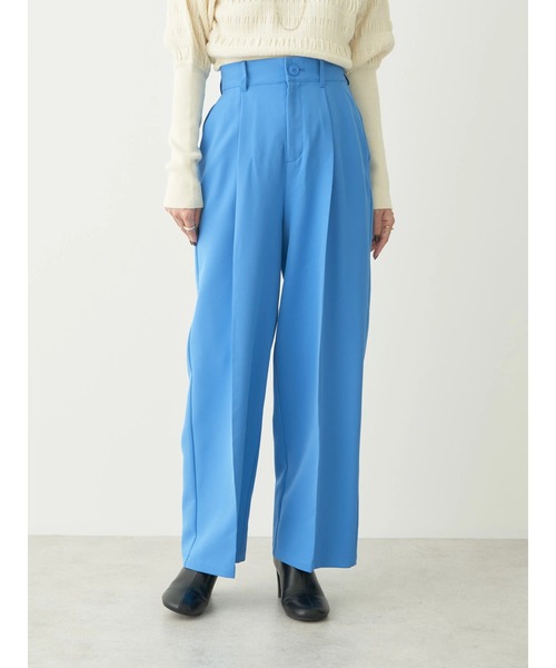 earth music&ecology（アースミュージックアンドエコロジー）の「センタープレスタックパンツ（その他パンツ・レディース・ブルー/ブラック/ライトベージュ/ライトパープル・M/S）」の5枚目の写真