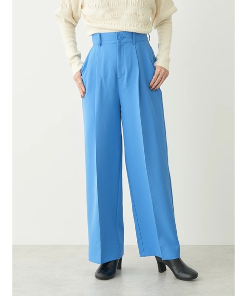 earth music&ecology（アースミュージックアンドエコロジー）の「センタープレスタックパンツ（その他パンツ・レディース・ブルー/ブラック/ライトベージュ/ライトパープル・M/S）」の6枚目の写真