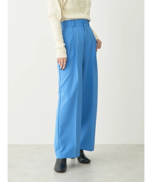 earth music&ecology（アースミュージックアンドエコロジー）の「センタープレスタックパンツ（その他パンツ・レディース・ブルー/ブラック/ライトベージュ/ライトパープル・M/S）」の9枚目の写真