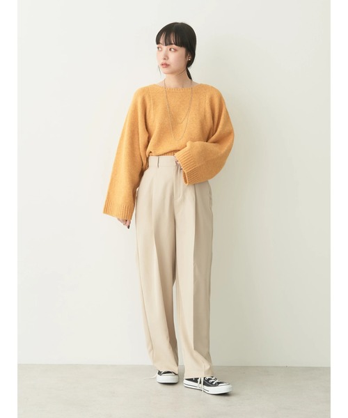 earth music&ecology（アースミュージックアンドエコロジー）の「センタープレスタックパンツ（その他パンツ・レディース・ブルー/ブラック/ライトベージュ/ライトパープル・M/S）」の15枚目の写真