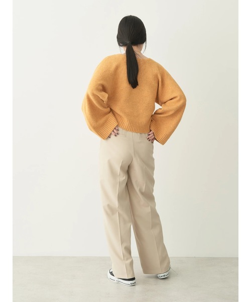 earth music&ecology（アースミュージックアンドエコロジー）の「センタープレスタックパンツ（その他パンツ・レディース・ブルー/ブラック/ライトベージュ/ライトパープル・M/S）」の17枚目の写真