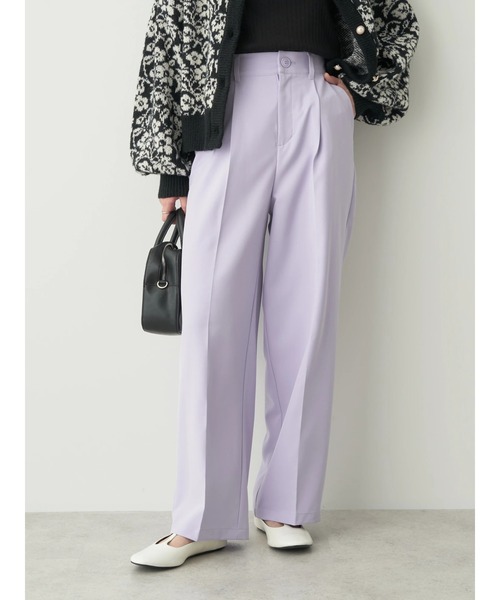 earth music&ecology（アースミュージックアンドエコロジー）の「センタープレスタックパンツ（その他パンツ・レディース・ブルー/ブラック/ライトベージュ/ライトパープル・M/S）」の19枚目の写真