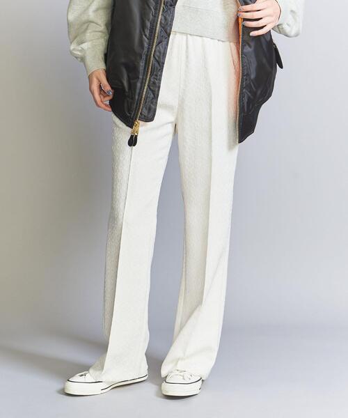 BEAUTY&YOUTH UNITED ARROWS(ビューティーアンドユースユナイテッドアローズ)の「ジャカード フレアパンツ(その他パンツ・レディース・オフホワイト/ブラック・S/M)」の6枚目の写真