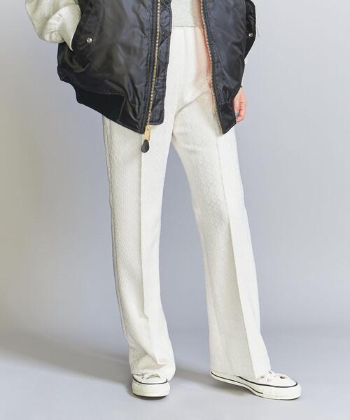 BEAUTY&YOUTH UNITED ARROWS(ビューティーアンドユースユナイテッドアローズ)の「ジャカード フレアパンツ(その他パンツ・レディース・オフホワイト/ブラック・S/M)」の7枚目の写真