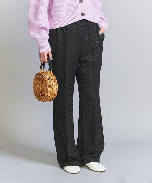 BEAUTY&YOUTH UNITED ARROWS(ビューティーアンドユースユナイテッドアローズ)の「ジャカード フレアパンツ(その他パンツ・レディース・オフホワイト/ブラック・S/M)」の9枚目の写真