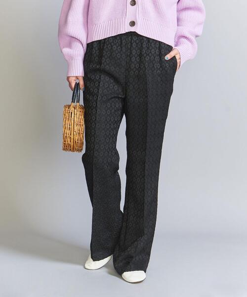 BEAUTY&YOUTH UNITED ARROWS(ビューティーアンドユースユナイテッドアローズ)の「ジャカード フレアパンツ(その他パンツ・レディース・オフホワイト/ブラック・S/M)」の10枚目の写真