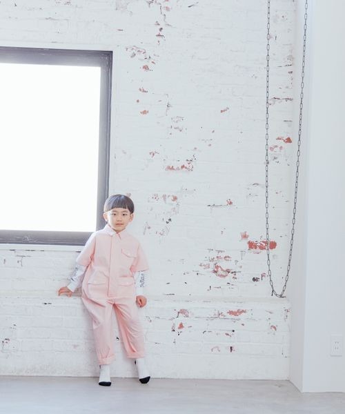 LOWRYS FARM（ローリーズファーム）の「ポケットオールインワン　180237（つなぎ/オールインワン・キッズ・ブラック/ピンク・110cm/120cm/130cm/140cm/150cm）」の8枚目の写真