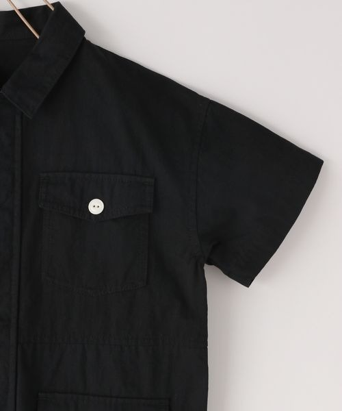 LOWRYS FARM（ローリーズファーム）の「ポケットオールインワン　180237（つなぎ/オールインワン・キッズ・ブラック/ピンク・110cm/120cm/130cm/140cm/150cm）」の6枚目の写真