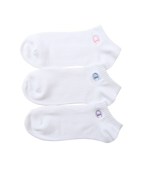 Champion(チャンピオン)の「【Champion/チャンピオン】レディース 【3足組】スニーカーインソックス(ソックス/靴下・レディース・ブラック/ホワイト・SMALL)」の1枚目の写真