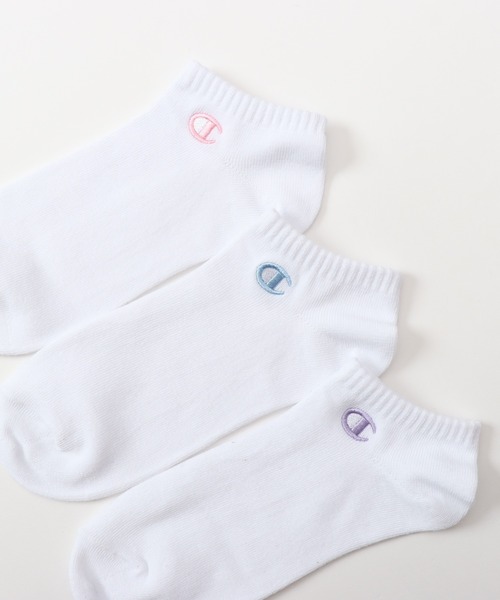 Champion(チャンピオン)の「【Champion/チャンピオン】レディース 【3足組】スニーカーインソックス(ソックス/靴下・レディース・ブラック/ホワイト・SMALL)」の4枚目の写真