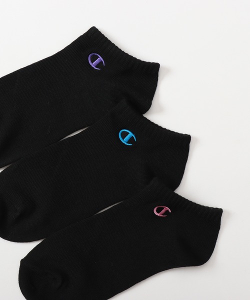 Champion(チャンピオン)の「【Champion/チャンピオン】レディース 【3足組】スニーカーインソックス(ソックス/靴下・レディース・ブラック/ホワイト・SMALL)」の7枚目の写真