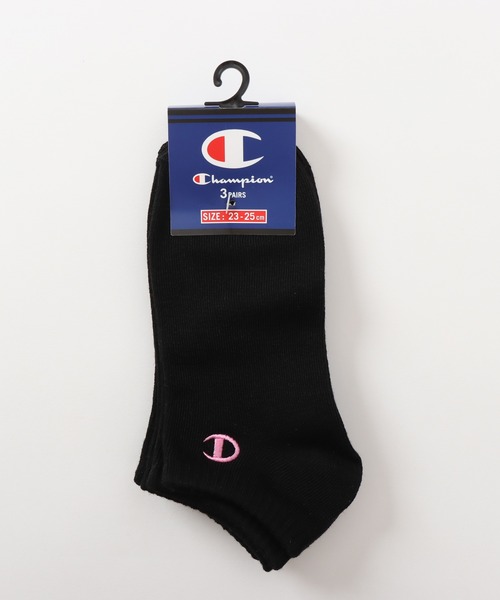 Champion(チャンピオン)の「【Champion/チャンピオン】レディース 【3足組】スニーカーインソックス(ソックス/靴下・レディース・ブラック/ホワイト・SMALL)」の8枚目の写真