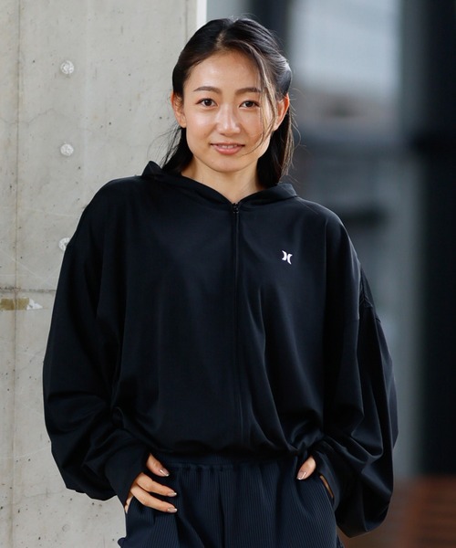 Hurley　ハーレー　ラッシュガード　パーカー　プール　海　サーフィン Amazon | [ハーレー] メンズ RASH ZIP OPEN HOOD OAO ロゴ UV