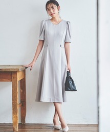 LAISSE PASSE / フラワーギンガムワンピース LAISSE PASSE（レッセパッセ）の「ｷﾞﾝｶﾞﾑﾌﾗﾜｰワンピース