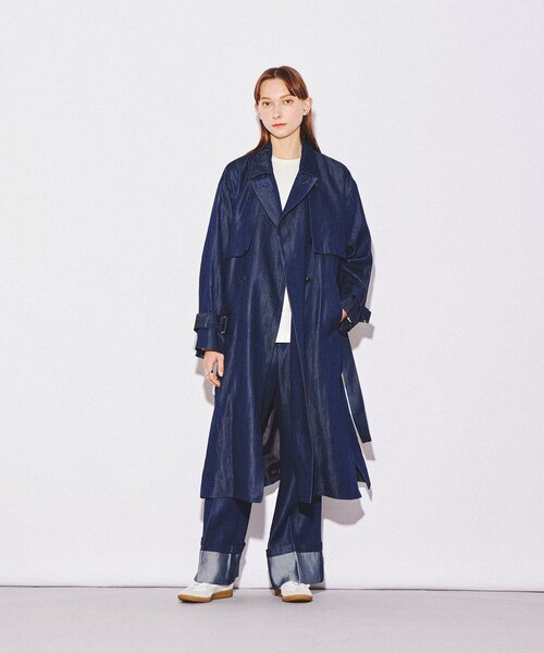 tk.TAKEO KIKUCHI（ティーケータケオキクチ）の「ブライトデニムロールアップパンツ（デニムパンツ・レディース・ネイビー系3・66）」の14枚目の写真