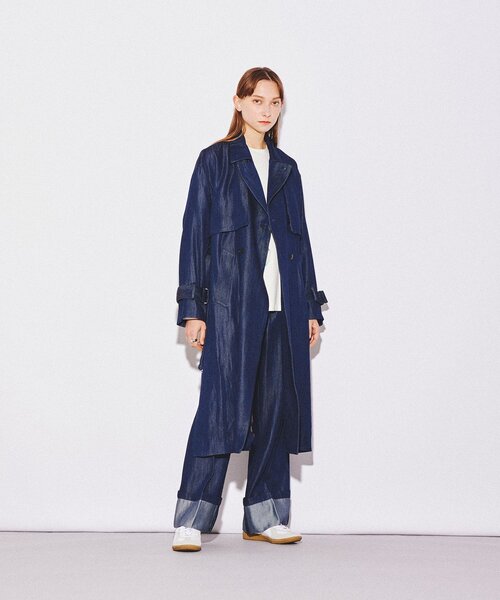 tk.TAKEO KIKUCHI（ティーケータケオキクチ）の「ブライトデニムロールアップパンツ（デニムパンツ・レディース・ネイビー系3・66）」の15枚目の写真