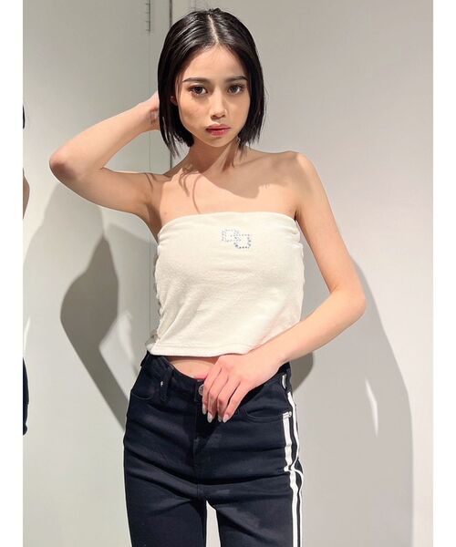 GYDA（ジェイダ）の「GGストーンパイルビスチェ（チューブトップ