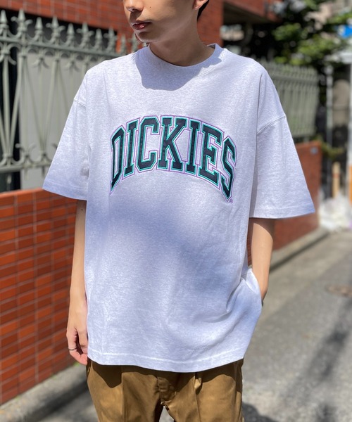 Dickies(ディッキーズ)の「【Dickies】天竺カレッジアップリケ半そでTシャツ 3278-5432(Tシャツ/カットソー・メンズ・グリーン/ホワイト/ネイビー/ブラック/グレー/マスタード・L/M/XL)」の14枚目の写真