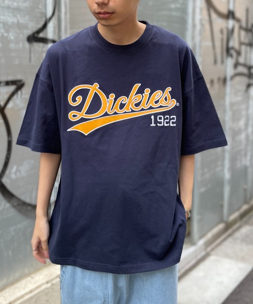 Dickies(ディッキーズ)の「【Dickies】天竺カレッジアップリケ半そでTシャツ 3278-5432(Tシャツ/カットソー・メンズ・グリーン/ホワイト/ネイビー/ブラック/グレー/マスタード・L/M/XL)」の10枚目の写真
