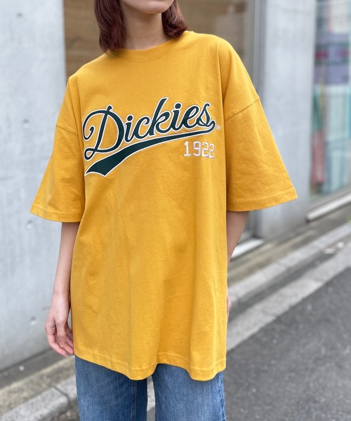 Dickies(ディッキーズ)の「【Dickies】天竺カレッジアップリケ半そでTシャツ 3278-5432(Tシャツ/カットソー・メンズ・グリーン/ホワイト/ネイビー/ブラック/グレー/マスタード・L/M/XL)」の8枚目の写真