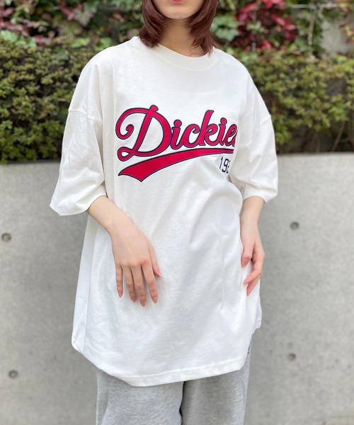 Dickies(ディッキーズ)の「【Dickies】天竺カレッジアップリケ半そでTシャツ 3278-5432(Tシャツ/カットソー・メンズ・グリーン/ホワイト/ネイビー/ブラック/グレー/マスタード・L/M/XL)」の18枚目の写真