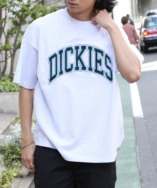Dickies(ディッキーズ)の「【Dickies】天竺カレッジアップリケ半そでTシャツ 3278-5432(Tシャツ/カットソー・メンズ・グリーン/ホワイト/ネイビー/ブラック/グレー/マスタード・L/M/XL)」の19枚目の写真