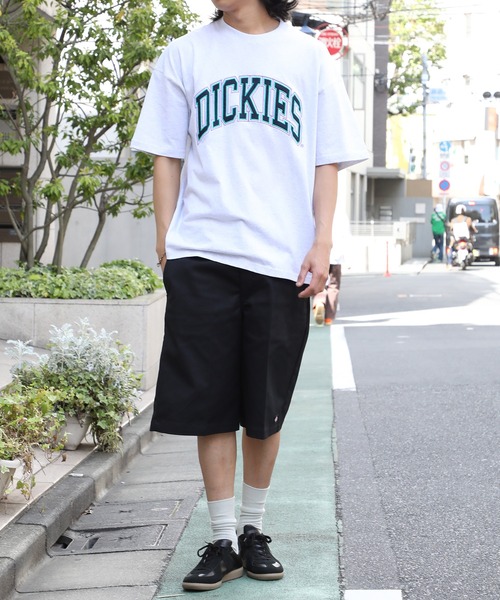 Dickies(ディッキーズ)の「【Dickies】天竺カレッジアップリケ半そでTシャツ 3278-5432(Tシャツ/カットソー・メンズ・グリーン/ホワイト/ネイビー/ブラック/グレー/マスタード・L/M/XL)」の21枚目の写真