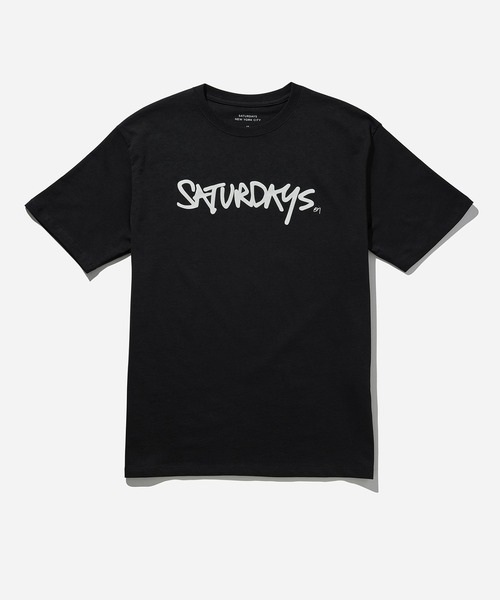 Saturdays NYC（サタデーズ ニューヨークシティ ）の「Signature Logo Standard SS Tee（Tシャツ/カットソー・メンズ・オリーブ/ブラック/ネイビー/ピンク/ホワイト・X-SMALL/M/L/XL/S）」の3枚目の写真