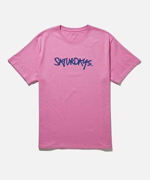 Saturdays NYC（サタデーズ ニューヨークシティ ）の「Signature Logo Standard SS Tee（Tシャツ/カットソー・メンズ・オリーブ/ブラック/ネイビー/ピンク/ホワイト・X-SMALL/M/L/XL/S）」の8枚目の写真