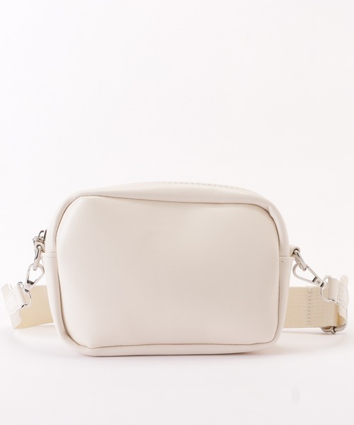 セール】マットレザー調ミニポーチ付きショルダーバッグ