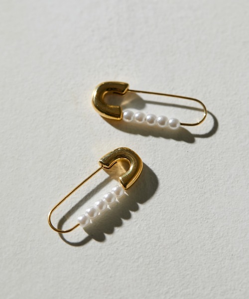 ear PAPILLONNER（イアパピヨネ）の「《WEB限定金属アレルギー対応》ステンレスパールピンピアス（ピアス（両耳用）・レディース・シルバー/ゴールド・FREE）」の6枚目の写真
