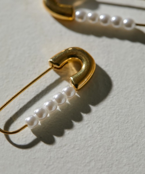 ear PAPILLONNER（イアパピヨネ）の「《WEB限定金属アレルギー対応》ステンレスパールピンピアス（ピアス（両耳用）・レディース・シルバー/ゴールド・FREE）」の3枚目の写真