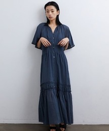 CASA FLINE | 【YANUK×CASA FLINE】シャーリング2wayドレス(シャツワンピース)