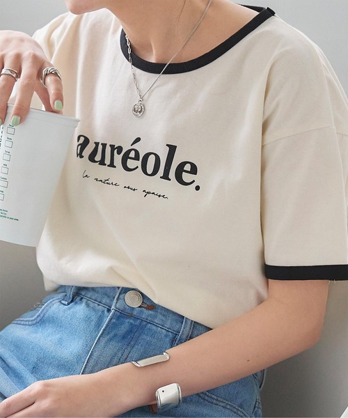titivate(ティティベイト)の「リンガーTシャツ(Tシャツ/カットソー・レディース・ホワイト系その他/グレー系その他/ホワイト系その他2/ホワイト系その他3・FREE)」の4枚目の写真
