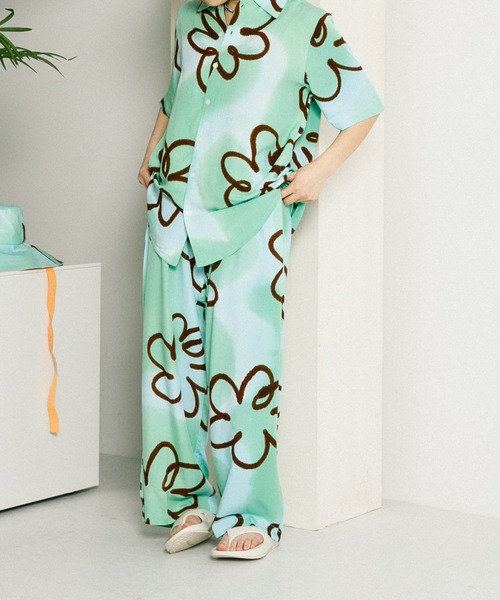 SUKU HOME(スクホーム)の「SUKU HOME FRANGIPANI NIGHT PYJAMA(ルームウェア/パジャマ・レディース・その他2・SMALL)」の4枚目の写真