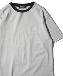 【KANGOL/カンゴール】ワンポイント刺繍 半袖Tシャツ / リンガーT