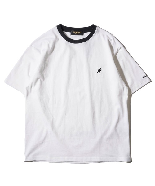 KANGOL(カンゴール)の「【KANGOL/カンゴール】ワンポイント刺繍 半袖Tシャツ / リンガーT(Tシャツ/カットソー・レディース・ブラック/ホワイト/グレー/グリーン/ホワイト系その他・MEDIUM/LARGE/X-LARGE)」の6枚目の写真