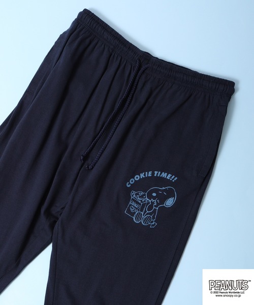 PEANUTS(ピーナッツ)の「PEANUTS スヌーピー クロップド パンツ(その他パンツ・レディース・ブラック/グレー系その他/ブラック系その他/杢グレー/ネイビー系/ネイビー・M/L/LL)」の6枚目の写真