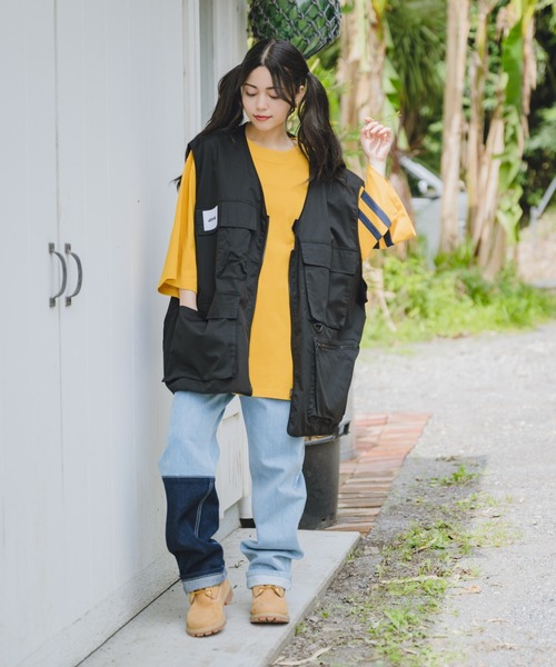 JINCL（ジンクル）の「military vest（ベスト・メンズ・ブラウン/カーキ/ブラック・FREE/J）」の5枚目の写真