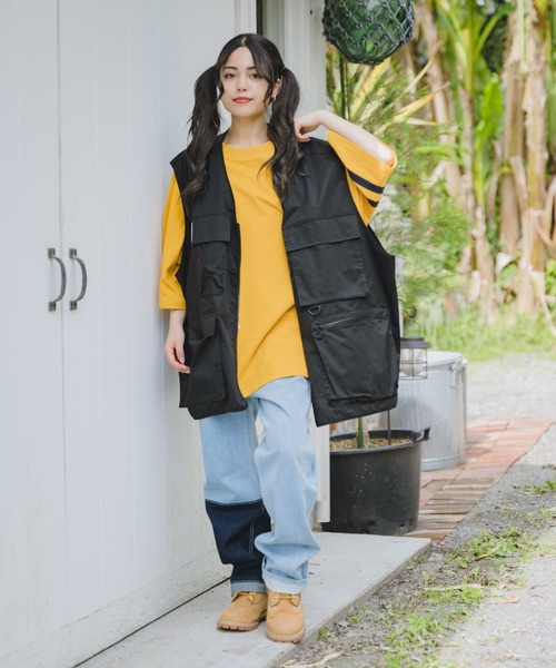 JINCL（ジンクル）の「military vest（ベスト・メンズ・ブラウン/カーキ/ブラック・FREE/J）」の8枚目の写真