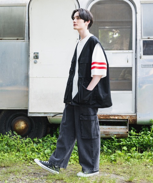 JINCL（ジンクル）の「military vest（ベスト・メンズ・ブラウン/カーキ/ブラック・FREE/J）」の17枚目の写真