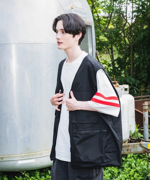 JINCL（ジンクル）の「military vest（ベスト・メンズ・ブラウン/カーキ/ブラック・FREE/J）」の19枚目の写真