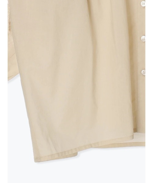 Samansa Mos2（サマンサ モスモス）の「【接触冷感 吸水速乾】おめかしレースブラウス（シャツ/ブラウス・レディース・オフホワイト/ブラック/キナリ・ﾌﾘ-）」の7枚目の写真