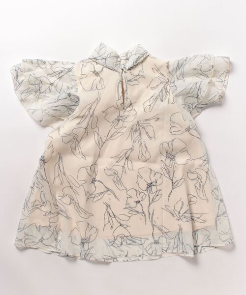 NOMAE（ノーマエ）の「フリルリボンシアーブラウス（シャツ/ブラウス・レディース・ベージュ系その他/ピンク系その他/ブラック系その他/ホワイト・FREE）」の5枚目の写真