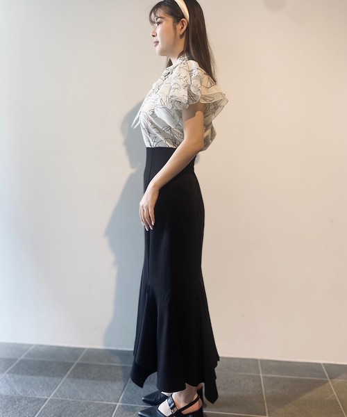 NOMAE（ノーマエ）の「フリルリボンシアーブラウス（シャツ/ブラウス・レディース・ベージュ系その他/ピンク系その他/ブラック系その他/ホワイト・FREE）」の19枚目の写真