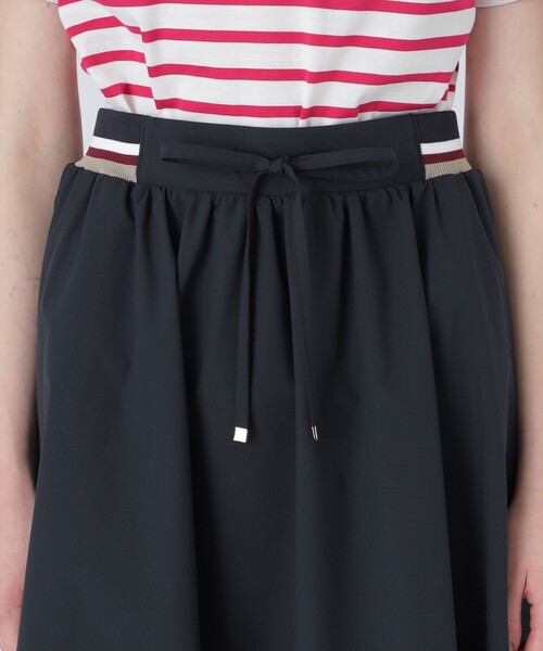 【状態良好】ブルーレーベルクレストブリッジ☆配色ラインリブギャザースカート BLUE LABEL CRESTBRIDGE（ブルーレーベルクレストブリッジ）の