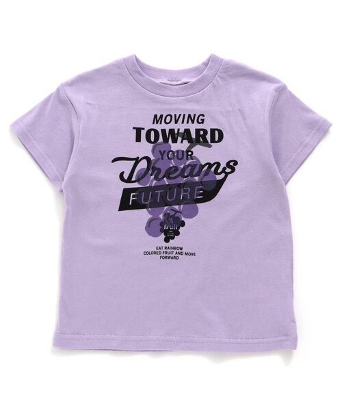 BREEZE（ブリーズ）の「フルーツロゴTシャツ（Tシャツ/カットソー・キッズ・パープル/ミント/オフホワイト・130/110/90/120/100/140/80）」の3枚目の写真