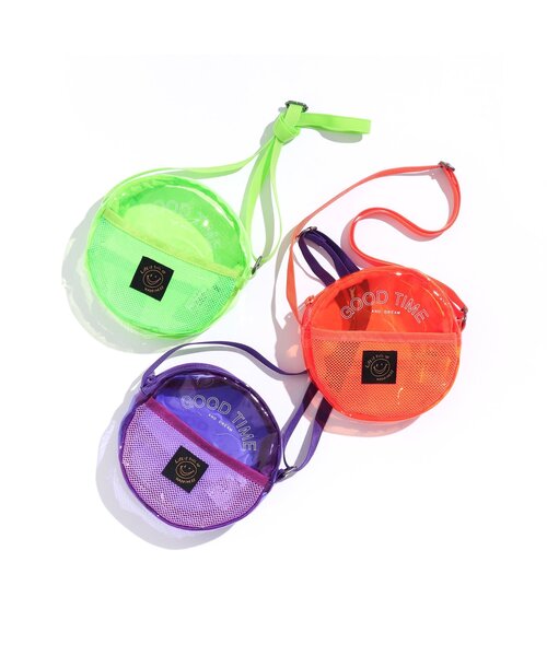 BREEZE（ブリーズ）の「カラーサコッシュ（ショルダーバッグ・キッズ・オレンジ/パープル/ライム・FREE）」の4枚目の写真